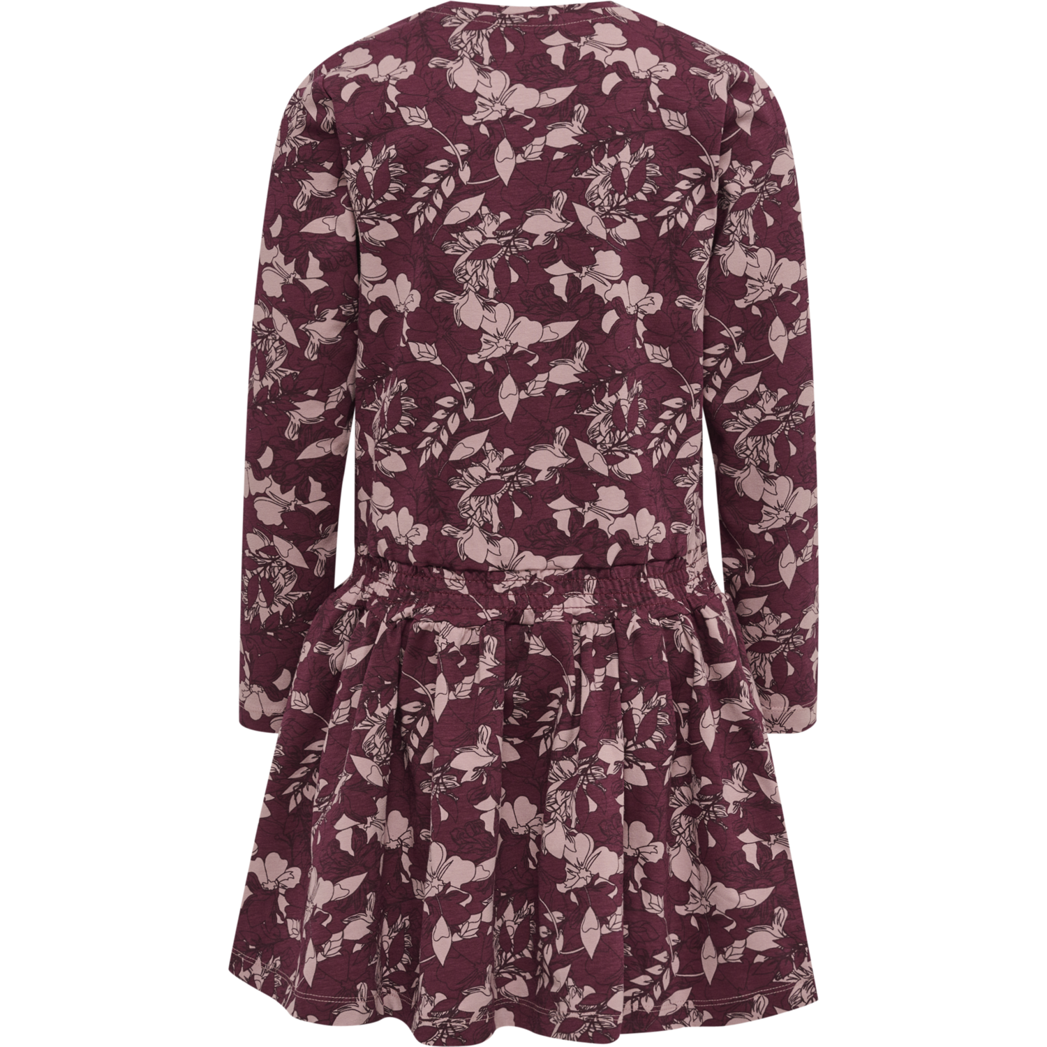 hmlHAZEL DRESS L/S, WINDSOR WINE, packshot