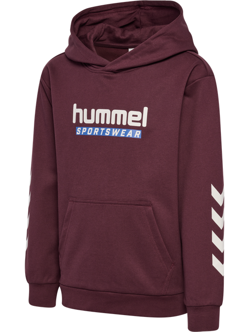 hmlJR LOGO HOODIE, VINEYARD WINE hmlJR LOGO HOODIE, VINEYARD WINE, packshot