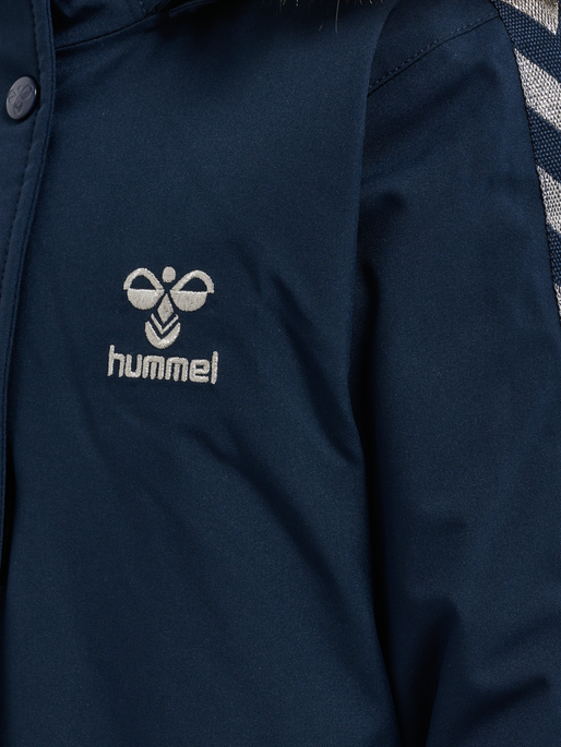 hmlLEAF TEX COAT, BLACK IRIS, packshot