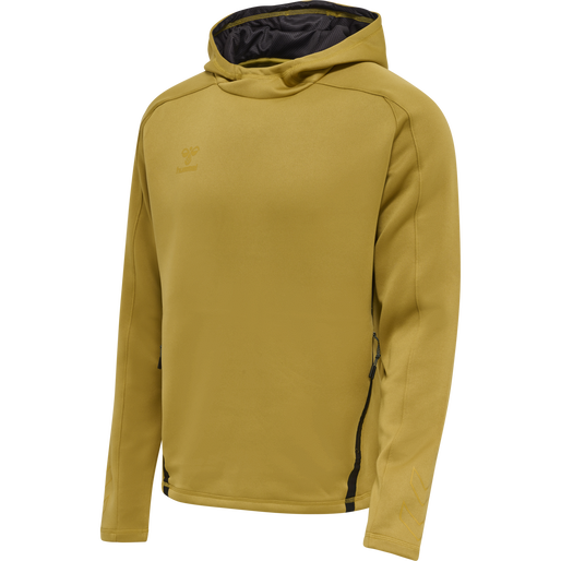 hmlCIMA XK HOODIE, ANTIQUE GOLD, packshot