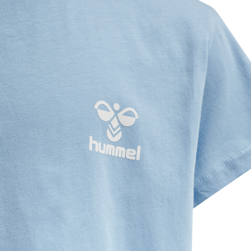 hmlMILLE T-SHIRT DRESS S/S, AIRY BLUE, packshot