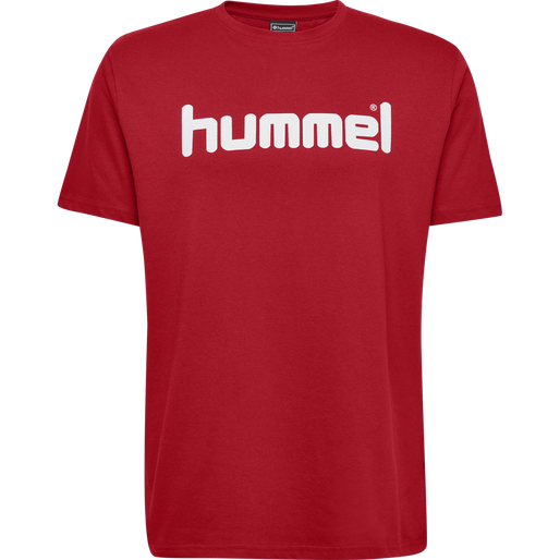 HUMMEL GO KIDS COTTON LOGO T-SHIRT S/S, TRUE RED, packshot