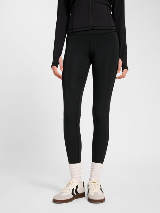 hmlPULSE HIGH WAIST TIGHTS, BLACK, model