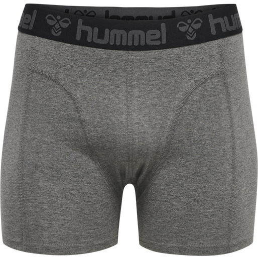 hmlMARSTON 4-PACK BOXERS, BLACK/DARK GREY MELANGE, packshot