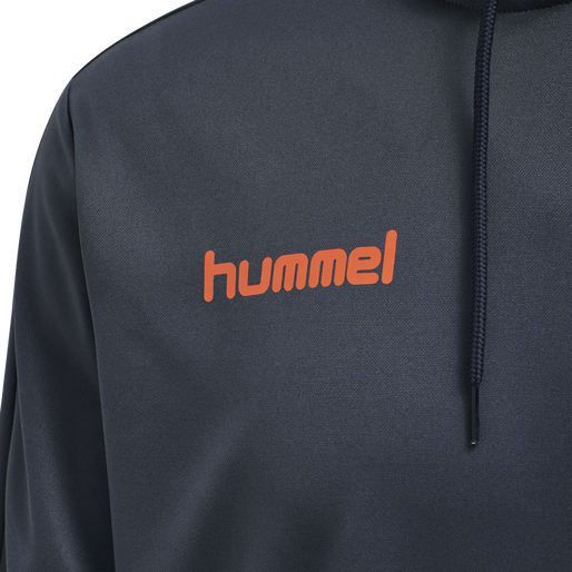 hmlPROMO POLY HOODIE, OMBRE BLUE/NASTURIUM, packshot