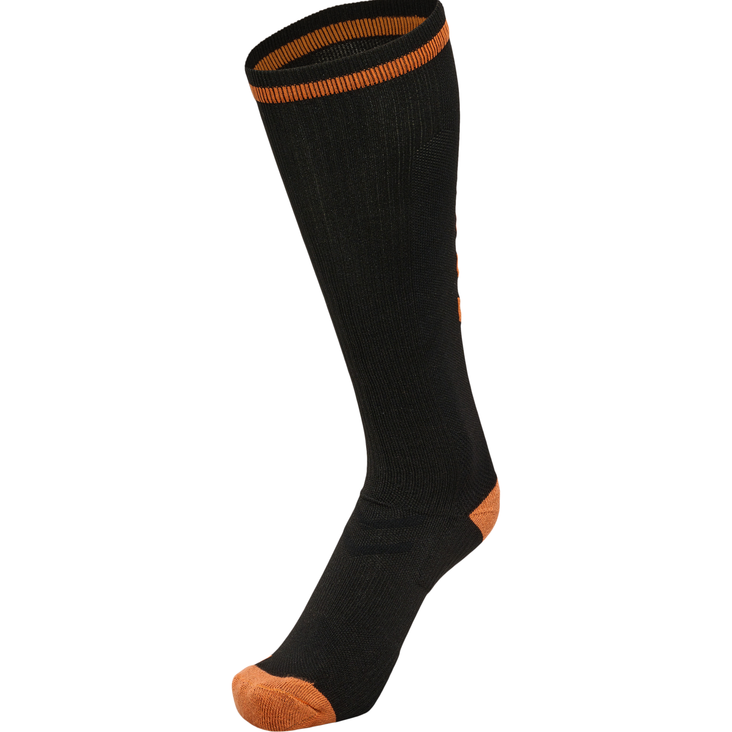 ELITE INDOOR SOCK HIGH, BLACK/ORANGE TIGER, packshot