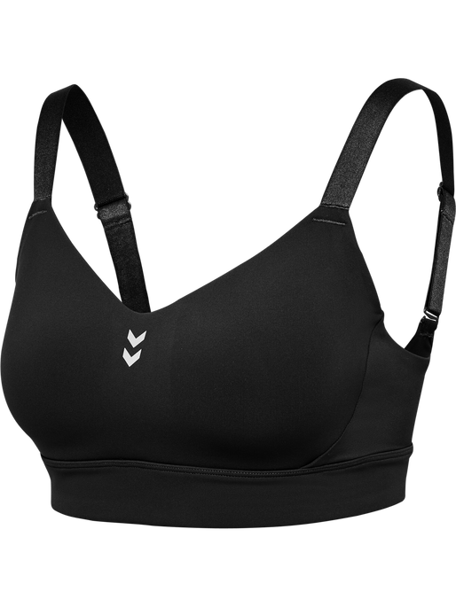 hmlPULSE HIGH SUPPORT BRA, BLACK hmlPULSE HIGH SUPPORT BRA, BLACK, packshot
