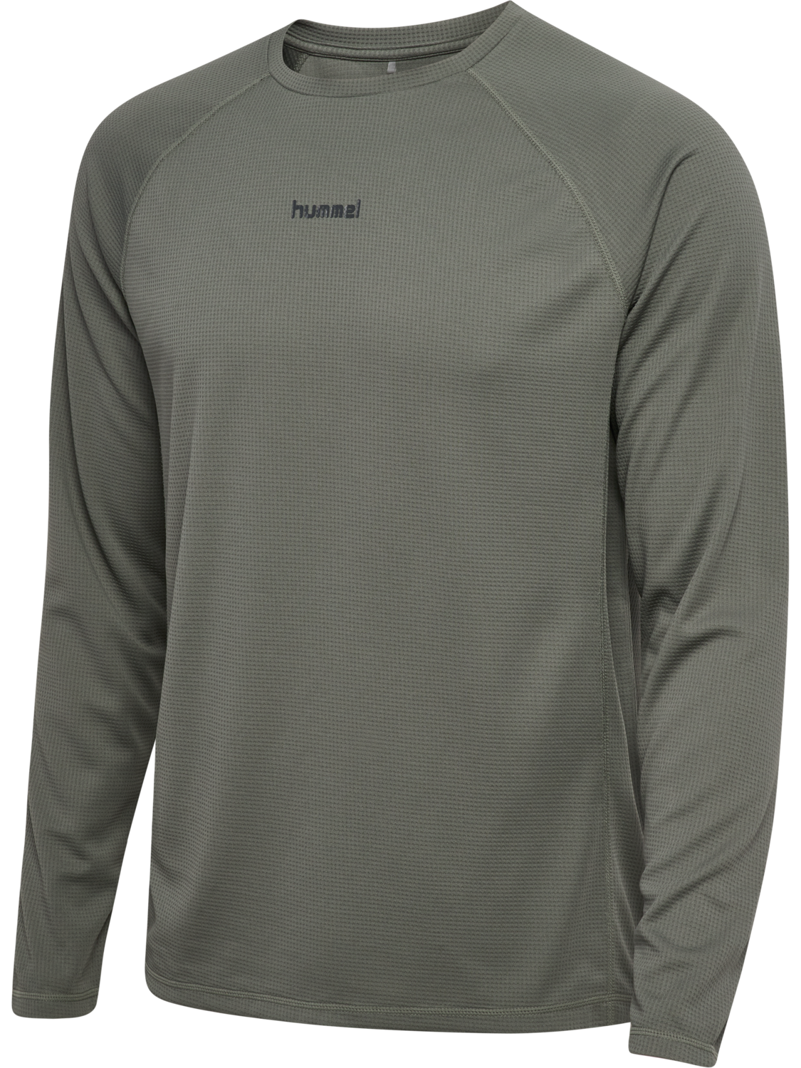 hmlMOMENTUM T-SHIRT L/S, CASTOR GRAY, packshot
