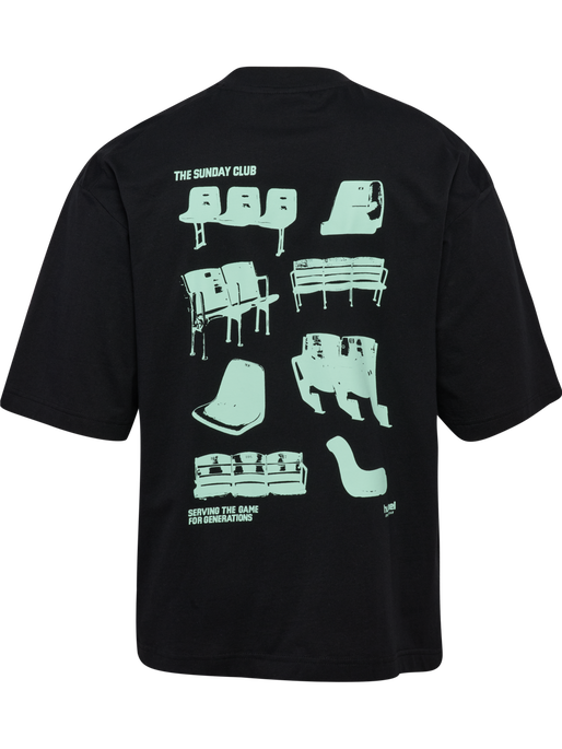 hmlOVERSIZED T-SHIRT S/S SUNDAY, BLACK hmlOVERSIZED T-SHIRT S/S SUNDAY, BLACK, packshot