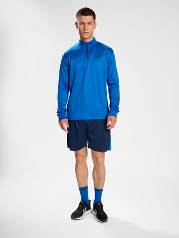 hmlACTIVE PL HALF ZIP, PRINCESS BLUE, model