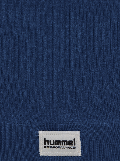 hmlPULSE SEAMLESS RIB BRA, DRESS BLUES, packshot