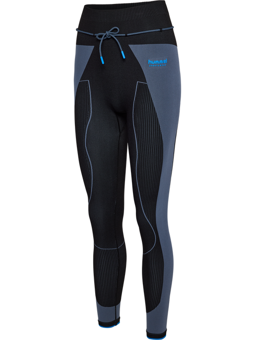hmlSEAMLESS HIGH WAIST TIGHTS, BLACK, packshot