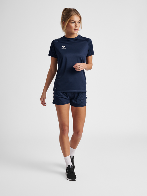 hmlCORE XK CORE POLY TEE  S/S WOMAN, MARINE, model