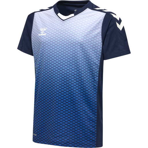 hmlCORE XK SUBLIMA JERSEY S/S KIDS, MARINE, packshot