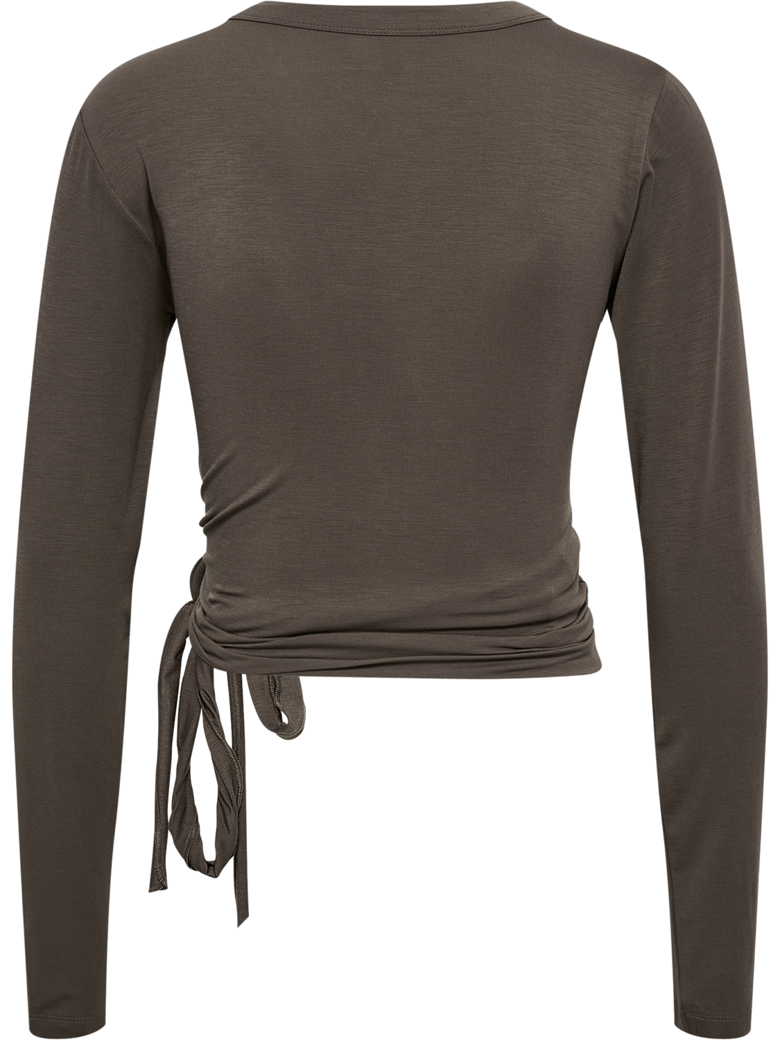 hmlSOFT WRAP BLOUSE, MAJOR BROWN, packshot