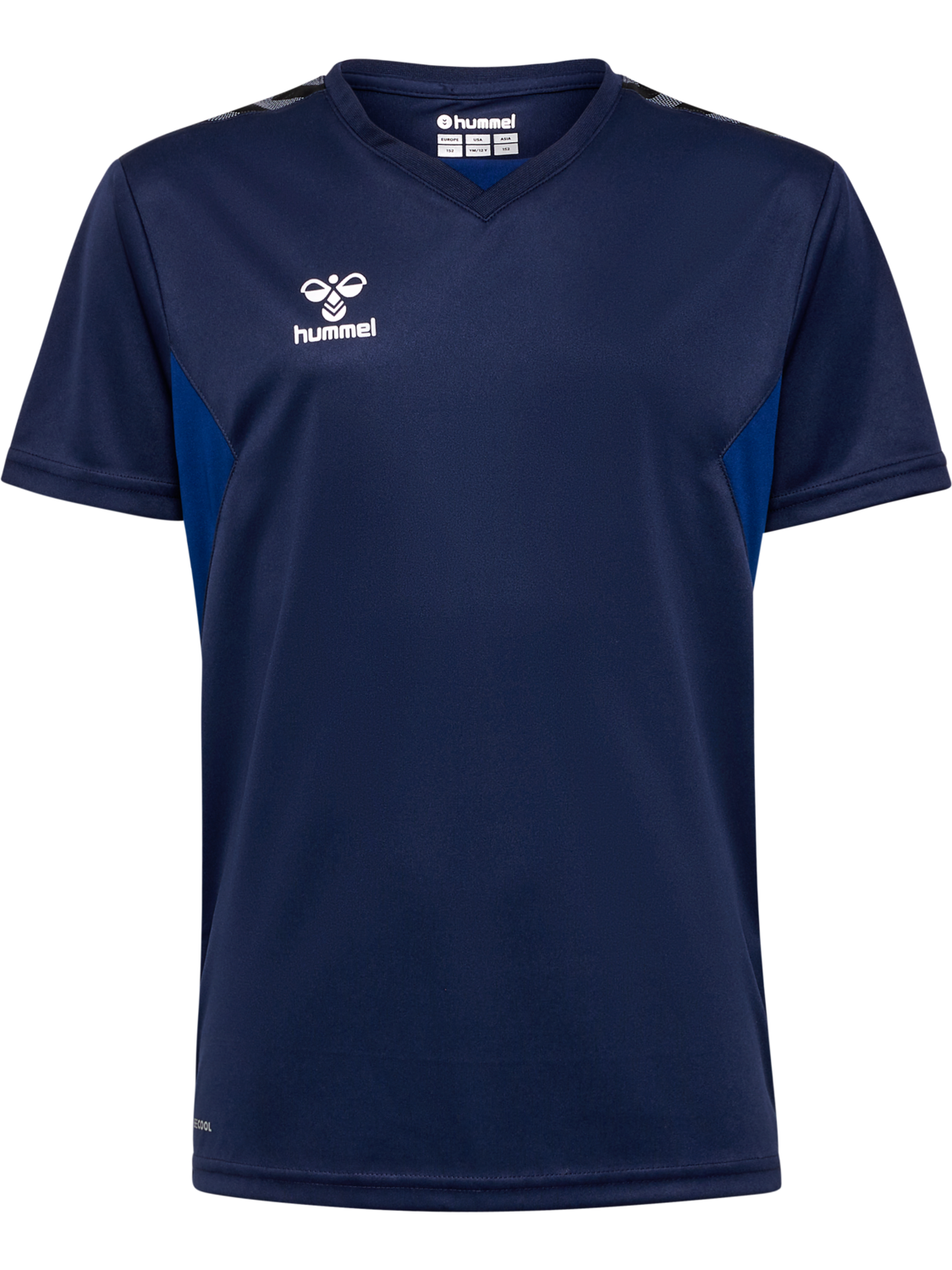 hmlAUTHENTIC PL JERSEY S/S KIDS, MARINE, packshot