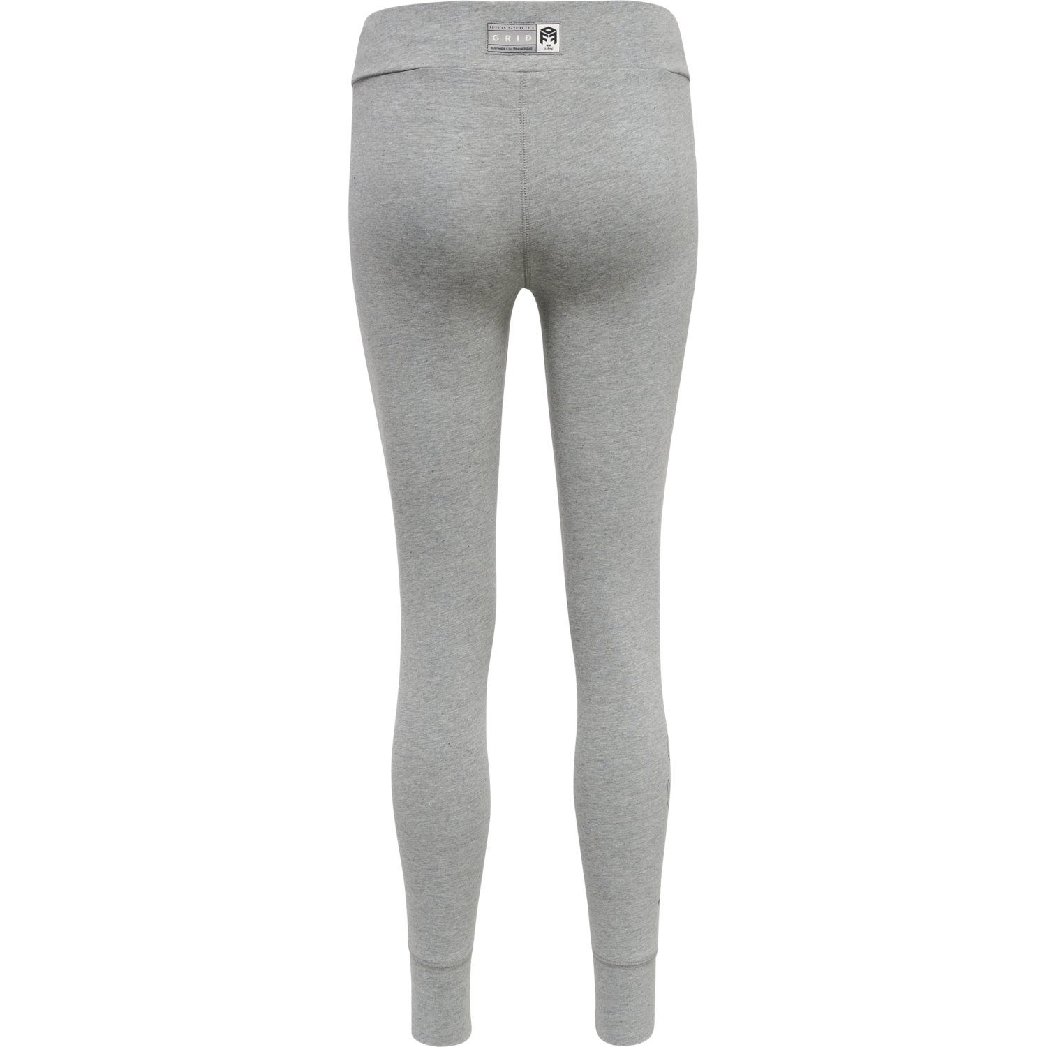 hmlMOVE GRID COTTON TIGHTS, GREY MELANGE, packshot