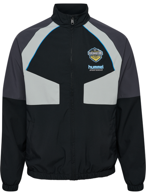 hmlLOOSE TRACK ZIPJACKET SW EL PASO, BLACK, packshot
