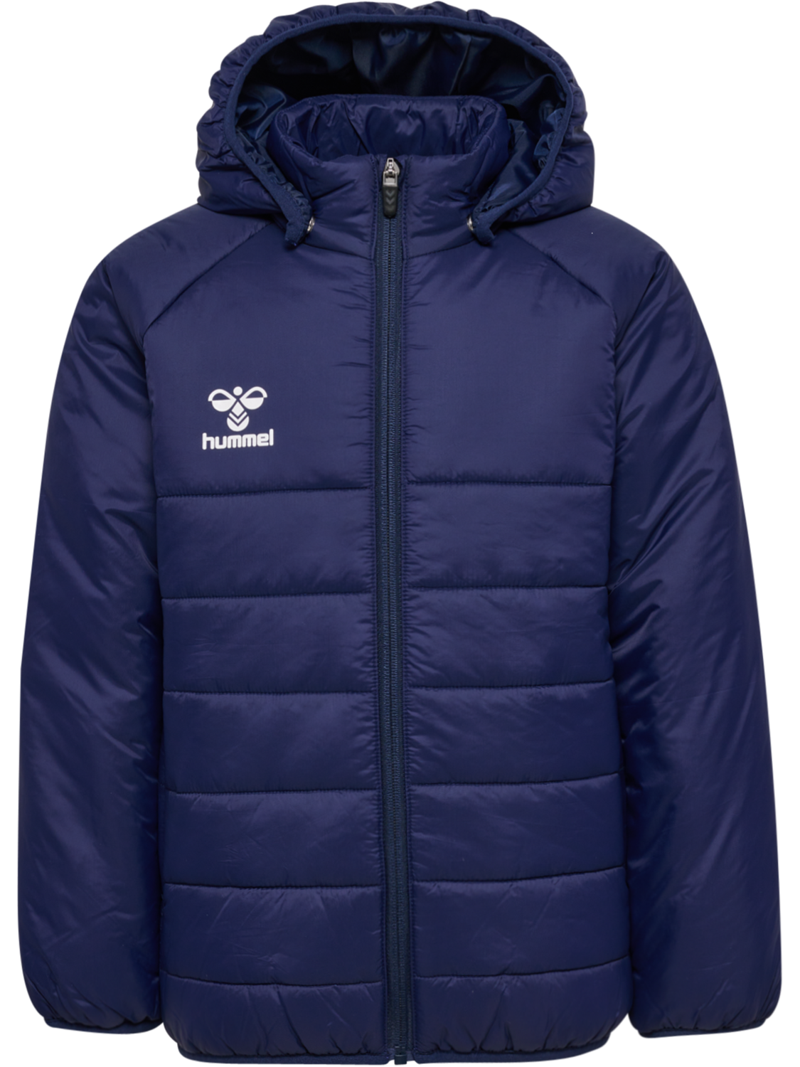 hmlGO QUILTED HOOD JACKET KIDS, MARINE, packshot