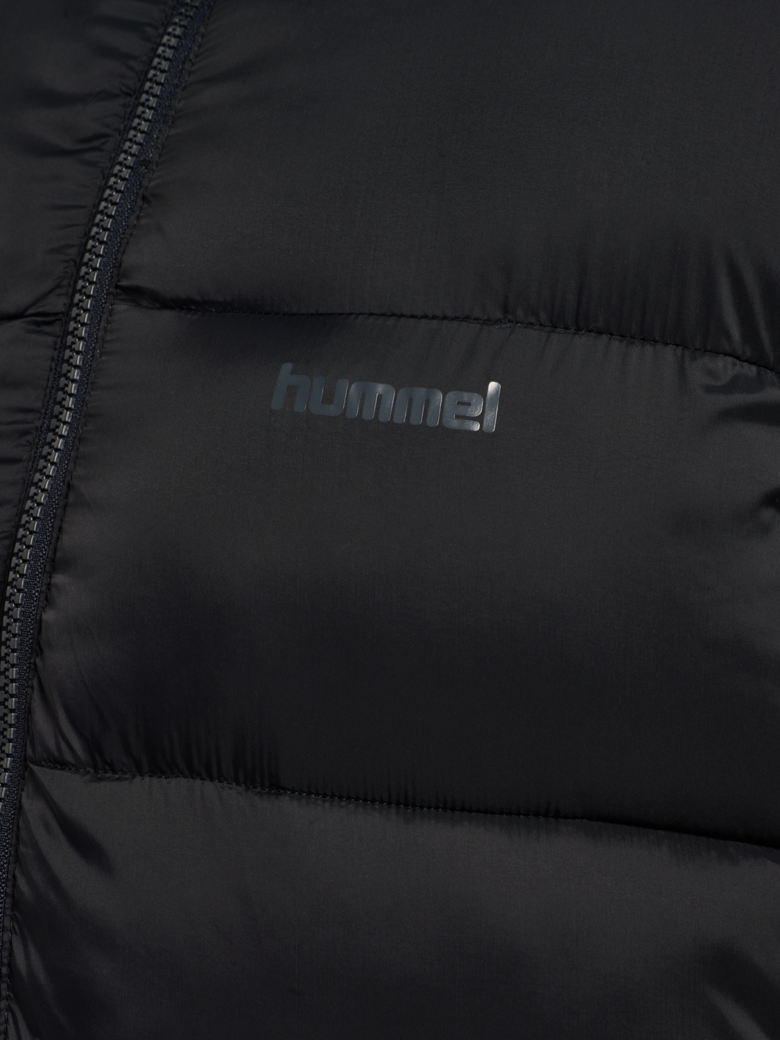 hmlMID LENGHT W PUFFER JACKET, BLACK, packshot