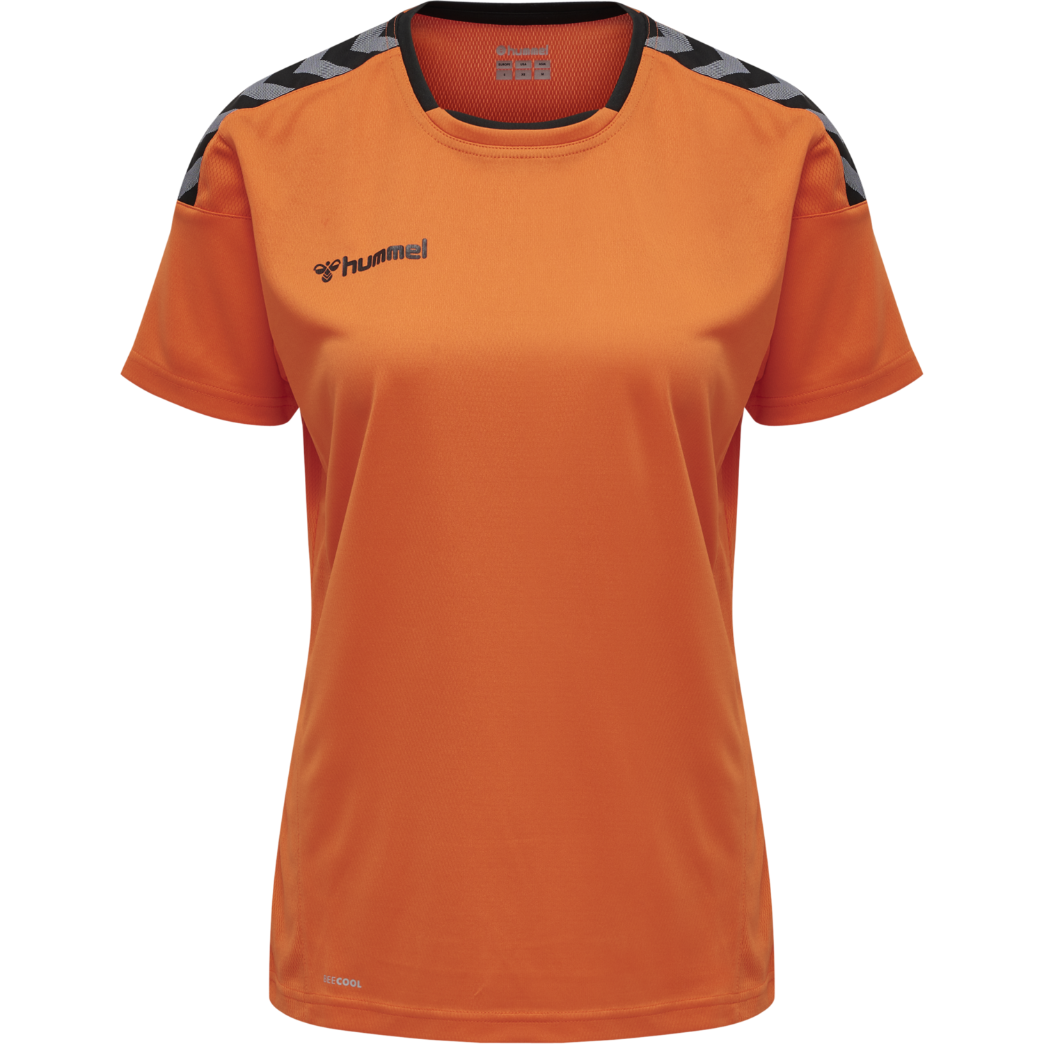 hmlAUTHENTIC POLY JERSEY WOMAN S/S, TANGERINE, packshot