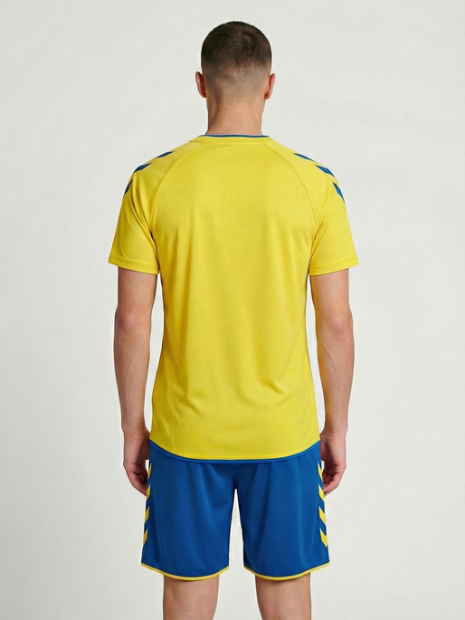 hmlCORE 2.0 JERSEY S/S, BLAZING YELLOW/TRUE BLUE, model