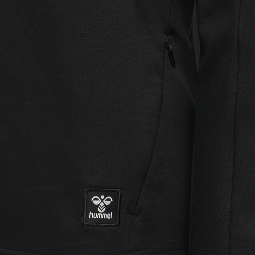 hmlESSI ZIP HOODIE, BLACK hmlESSI ZIP HOODIE, BLACK, packshot