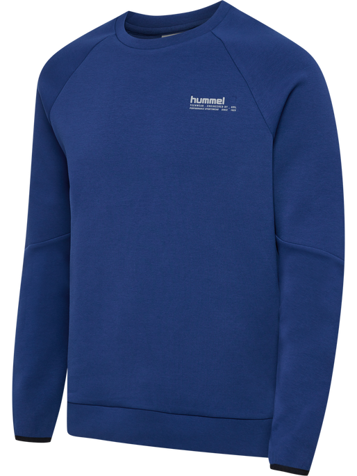 hmlTECH FLEECE REGULAR CREW, ESTATE BLUE hmlTECH FLEECE REGULAR CREW, ESTATE BLUE, packshot