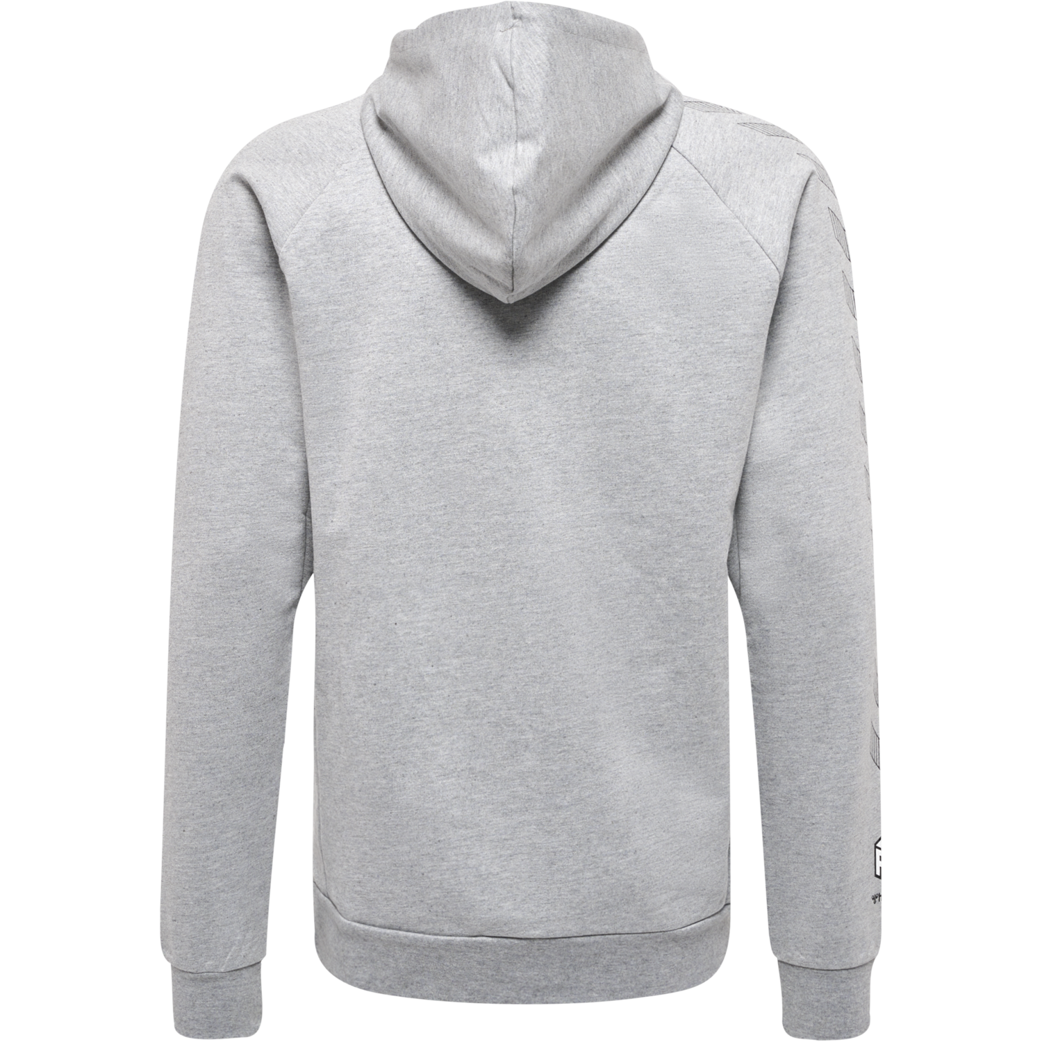 hmlMOVE GRID COTTON HOODIE, GREY MELANGE, packshot