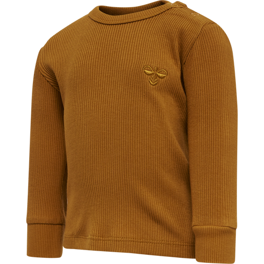 hmlSAMI T-SHIRT L/S, GLAZED GINGER, packshot