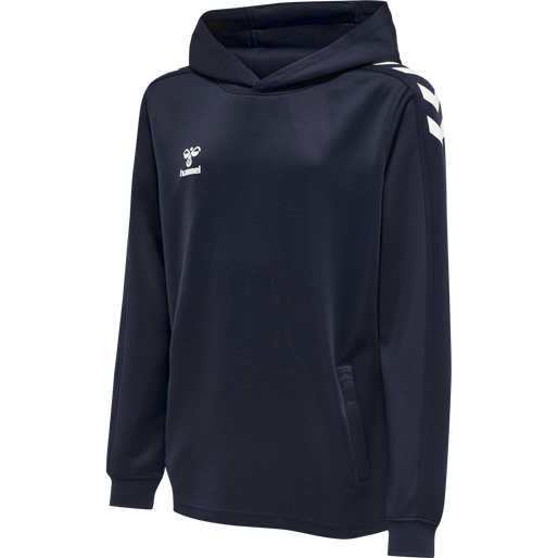 hmlCORE XK POLY KIDS SWEAT HOODIE, MARINE, packshot