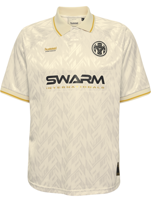 hmlLOOSE BAY SOCCER JERSEY S/S, BLANC DE BLANC hmlLOOSE BAY SOCCER JERSEY S/S, BLANC DE BLANC, packshot