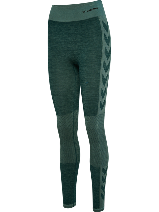 hmlCLEA SEAMLESS MID WAIST TIGHTS, GREEN GABLES/GARDEN TOPIARY ME hmlCLEA SEAMLESS MID WAIST TIGHTS, GREEN GABLES/GARDEN TOPIARY ME, packshot