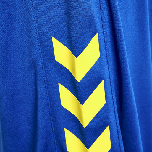 hmlCORE XK POLY SHORTS, TRUE BLUE/BLAZING YELLOW, packshot