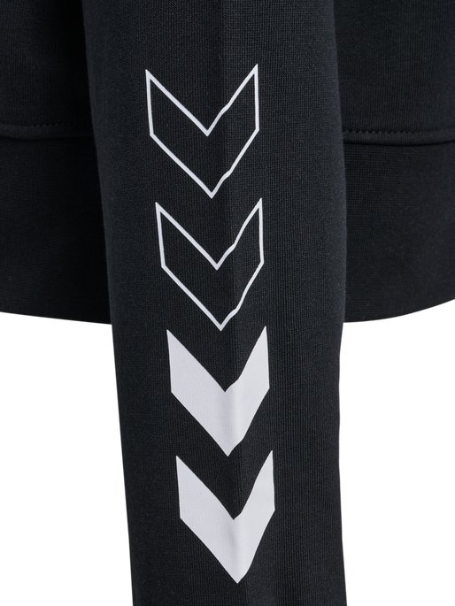 hmlELEMENTAL SHORT HOODIE WOMAN, BLACK hmlELEMENTAL SHORT HOODIE WOMAN, BLACK, packshot