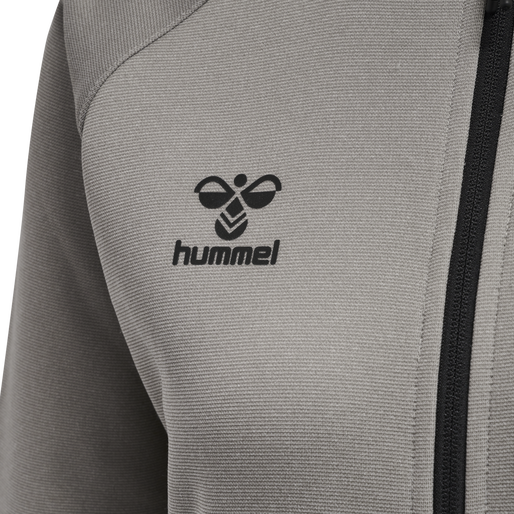 hmlCIMA XK ZIP JACKET WOMAN, GREY MELANGE hmlCIMA XK ZIP JACKET WOMAN, GREY MELANGE, packshot