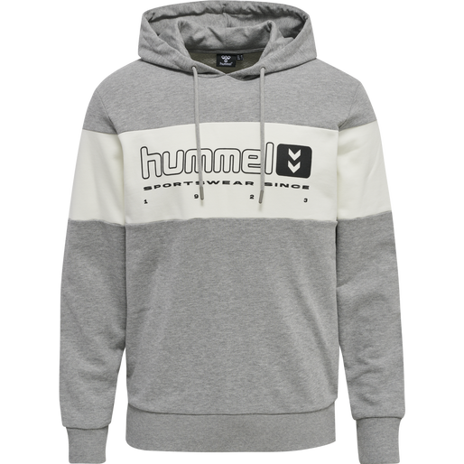 hmlLGC MUSA HOODIE, GREY MELANGE, packshot