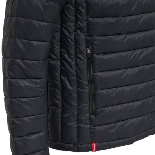 hmlRED QUILTED HOOD JACKET, BLACK, packshot