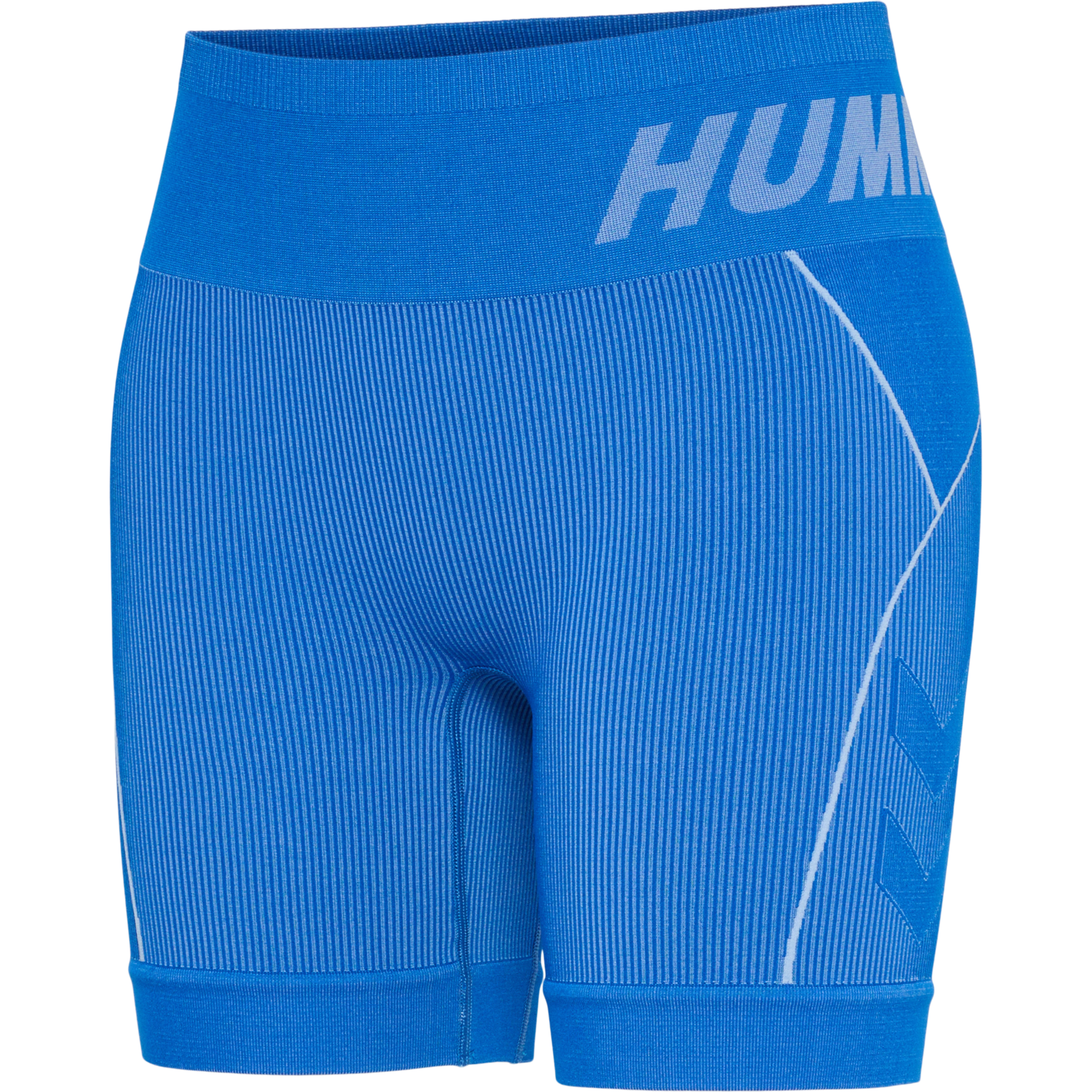 hmlTE CHRISTEL SEAMLESS SHORTS, PLACID BLUE/LAPIS BLUE MELANGE, packshot
