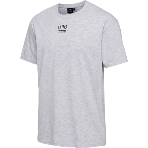 hmlLP10 BOXY T-SHIRT, LIGHT GREY MELANGE, packshot