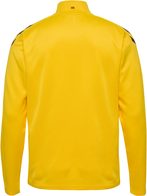 hmlCORE XK POLY ZIP SWEAT, SPORTS YELLOW hmlCORE XK POLY ZIP SWEAT, SPORTS YELLOW, packshot