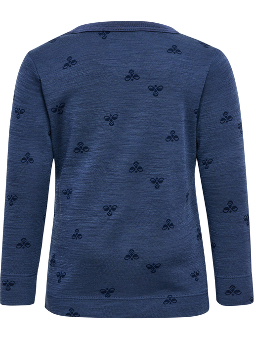 hmlMINI WOOL T-SHIRT L/S, VINTAGE INDIGO hmlMINI WOOL T-SHIRT L/S, VINTAGE INDIGO, packshot