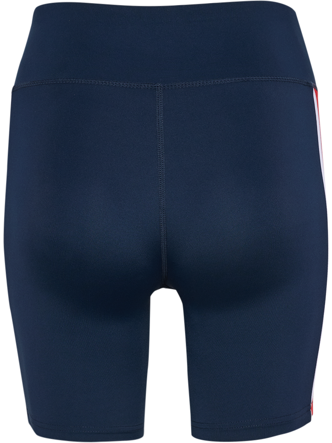 hmlPULSE PIPING MW SHORT TIGHTS, DRESS BLUES/MARS RED, packshot