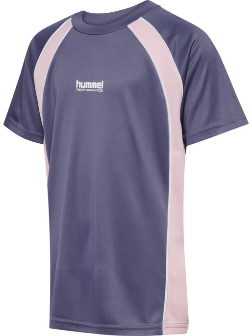 hmlJR GOAL PIPING T-SHIRT S/S, HERON, packshot