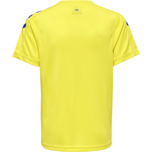 hmlCORE XK POLY JERSEY S/S KIDS, BLAZING YELLOW/TRUE BLUE hmlCORE XK POLY JERSEY S/S KIDS, BLAZING YELLOW/TRUE BLUE, packshot