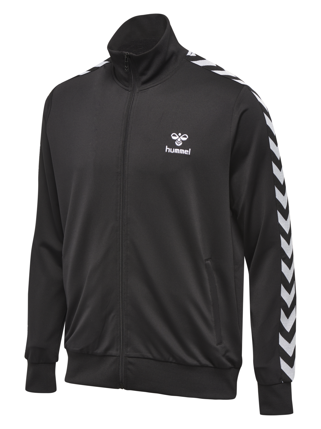 HMLNATHAN ZIP JACKET, CAVIAR/CAVIAR, packshot