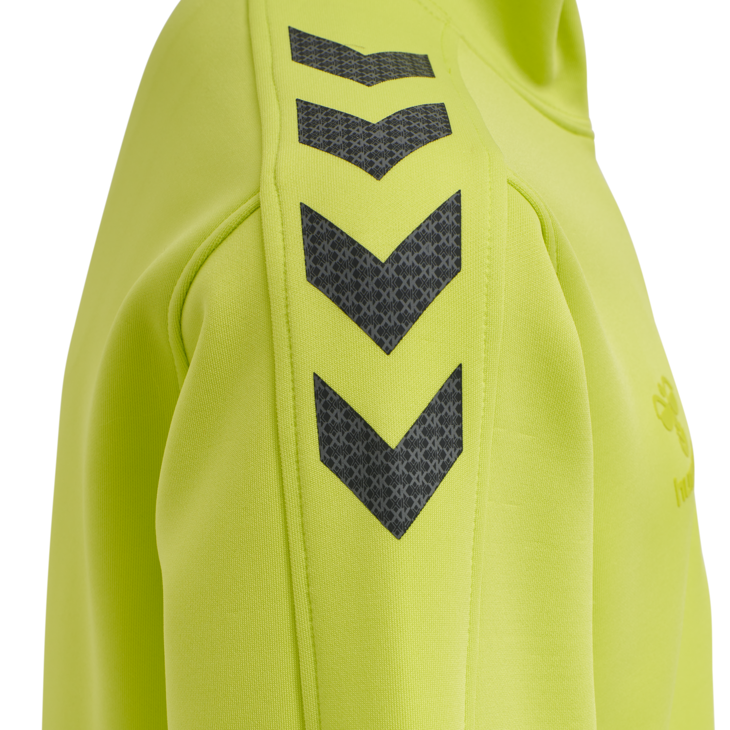 hmlCORE XK HALF ZIP POLY SWEAT KIDS, LIME POPSICLE, packshot
