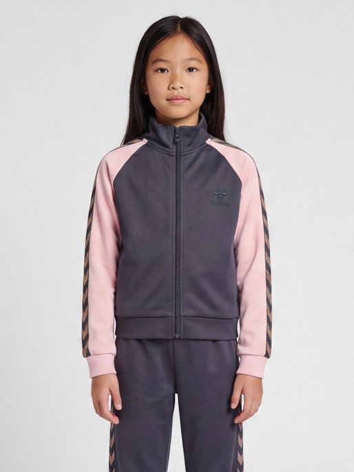 hmlDAILY ZIP JACKET, EBONY, model