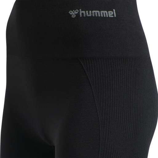 hmlTIF SEAMLESS SHORTS, BLACK, packshot