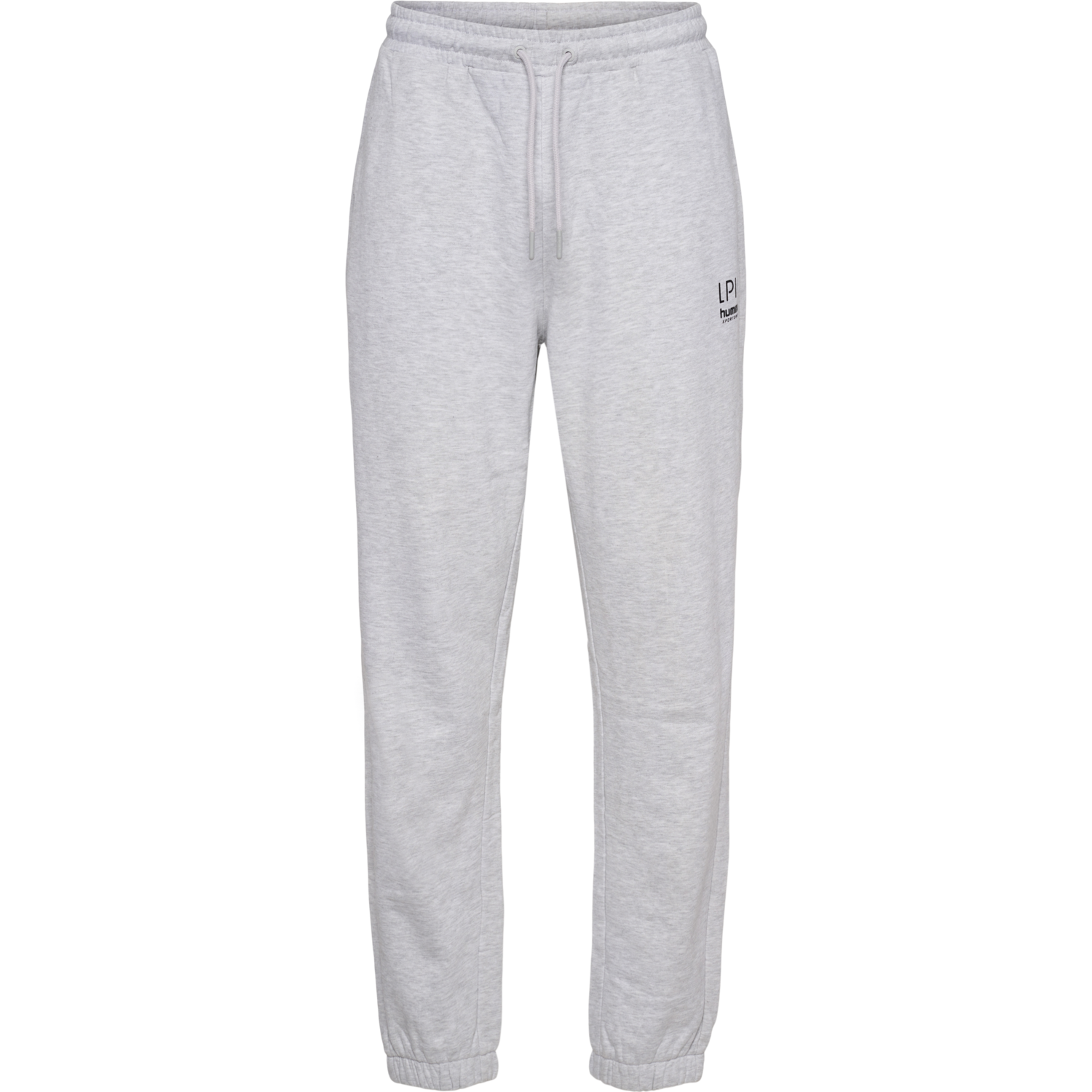 hmlLP10 LOOSE SWEATPANTS, LIGHT GREY MELANGE, packshot